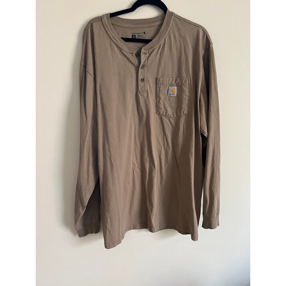 Carhartt Loose Fit Tan Long Sleeve